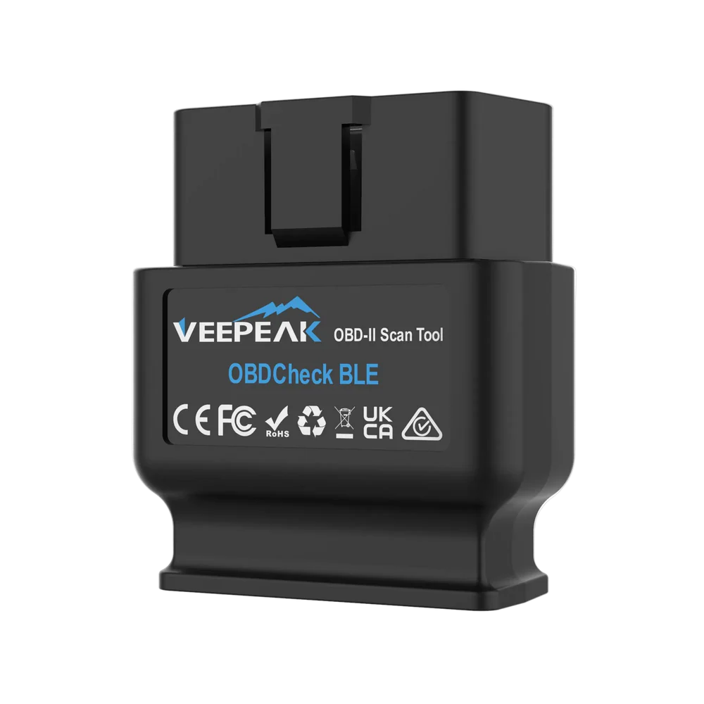 VEEPEAK OBDCheck BLE, Bluetooth OBD-2 Diagnosegerät für ABRP, EVNotify, LeafSpy, Torque